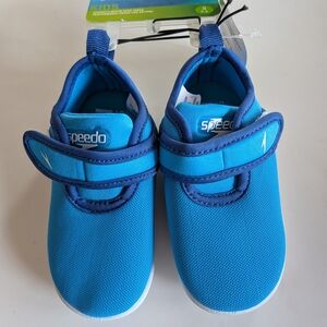 Speedo Kids Aqua Blue Water Shoes Toddler Size Small (5/6) NEW